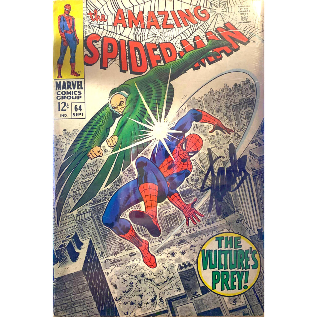 Stan Lee signed Amazing Spider-Man #64.
