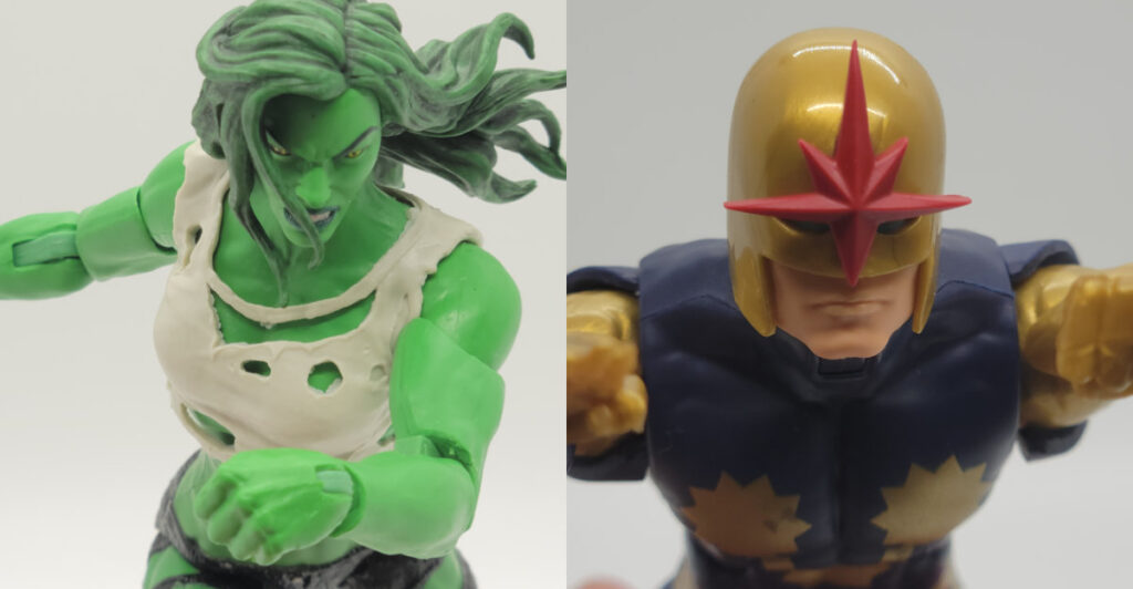 Review Marvel Legends Team Up She Hulk And Walgreens Exclusive Nova 6 Inch Action Figure