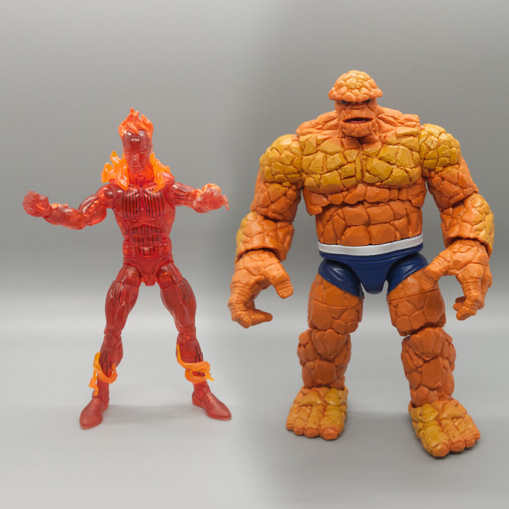 Review: Marvel Legends Fantastic Four Retro Wave Human Torch and The Thing Action Figures