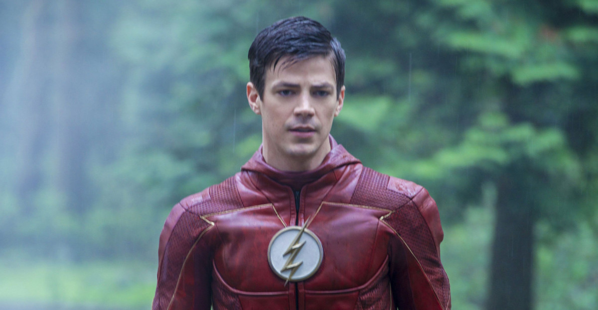 Grant Gustin Seen On The Flash Movie Set