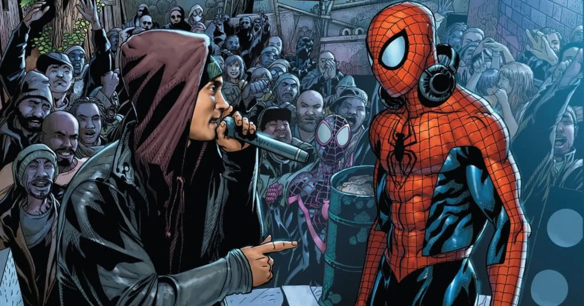 Rapper Eminem Faces Spider-Man In Variant Cover